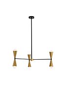 Cade 6-Light Pendant in black