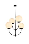 Lennon 4-Light Pendant in black