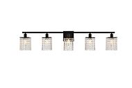 Phineas 5-Light Bathroom Vanity Light in Black