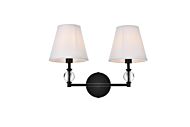 Bethany 2-Light Bathroom Vanity Light in Black