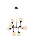 Hanson 8-Light Pendant in Black