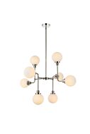 Hanson 8-Light Pendant in Polished Nickel