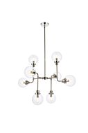 Hanson 8-Light Pendant in Polished Nickel