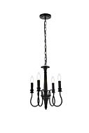 Flynx 4-Light Pendant in Black