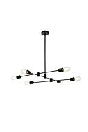 Xavier 6-Light Pendant in Black