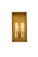 Voir 2-Light Wall Sconce in Brass