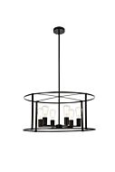 Agnys 6-Light Pendant in Black