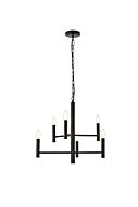 Carmella 6-Light Pendant in Black