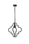 Sandara 1-Light Pendant in Black