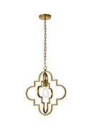 Sandara 1-Light Pendant in Brass