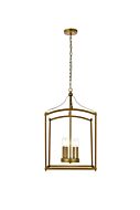 Janet 4-Light Pendant in Brass