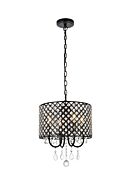 Elise 4-Light Pendant in black