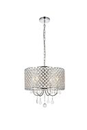 Elise 4-Light Pendant in chrome