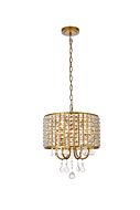 Elise 4-Light Pendant in brass