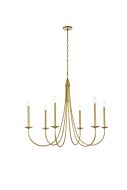 Cohen 6-Light Pendant in Brass