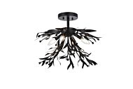 Priscilla 4-Light Flush Mount in Black