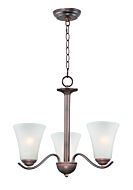 Maxim Vital 3 Light Transitional Chandelier in Oil Rubbed Bronze