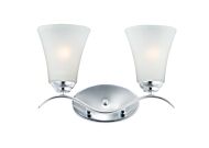 Maxim Vital 2 Light Bathroom Vanity Light in Polished Chrome