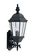 Builder Cast Aluminum 3-Light Wall Lantern in Black