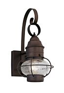 Nantucket 1-Light Wall Lantern in Rustique