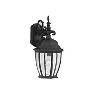 Tiverton 1-Light Wall Lantern in Black