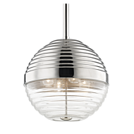 Hudson Valley Easton 4 Light 14 Inch Pendant Light in Polished Nickel