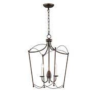 Plumette 3-Light Pendant in Chestnut Bronze