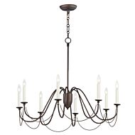 Plumette 8-Light Chandelier in Chestnut Bronze