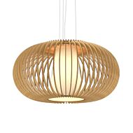 Stecche di Legno 1-Light Pendant in Louro Freijo