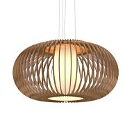 Stecche di Legno 1-Light Pendant in American Walnut