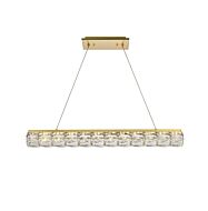 Valetta 1-Light LED Linear Pendant in Gold