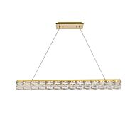 Valetta 1-Light LED Linear Pendant in Gold