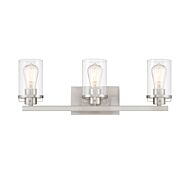 Jedrek 3-Light Bathroom Vanity Light in Brushed Nickel