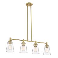 Westin 4-Light Island Pendant in Brushed Gold