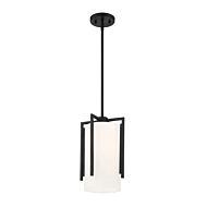 Cambria 1-Light Pendant in Matte Black