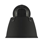 Albany 1-Light Wall Lantern in Black