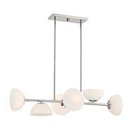 Zio 6-Light Island Pendant in Polished Nickel