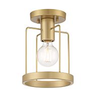 Tafo 1-Light Semi-Flush Mount in Golden Mist