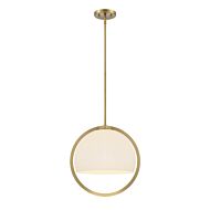 Eterna 1-Light Pendant in Brushed Gold