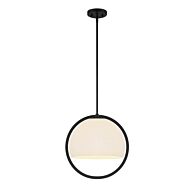 Eterna 1-Light Pendant in Matte Black