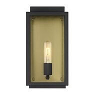 Twilight 1-Light Wall Lantern in Black