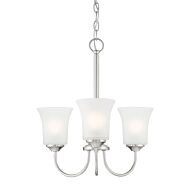 Bronson 3-Light Chandelier in Brushed Nickel