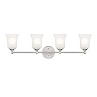 Bronson 4-Light Bathroom Vanity Light in Brushed Nickel