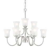 Bronson 9-Light Chandelier in Brushed Nickel