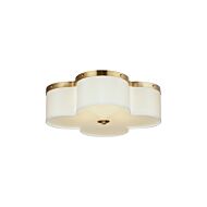 Clover Four Light Flush Mount in Satin Brass by Maxim