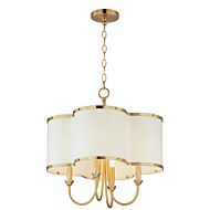 Clover 4-Light Chandelier in Satin Brass