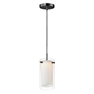 Duo LED Mini Pendant in Black by Maxim