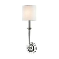 Hudson Valley Lourdes 19 Inch Wall Sconce in Polished Nickel