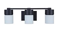 Craftmade District 3 Light Bathroom Vanity Light in Flat Black