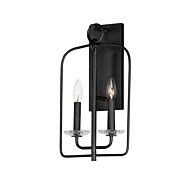 Madeira Two Light Wall Sconce in Anthracite by Maxim